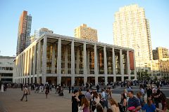 07-3 People Walking Around The New York Philharmonic David Geffen Hall In Lincoln Center New York City.jpg